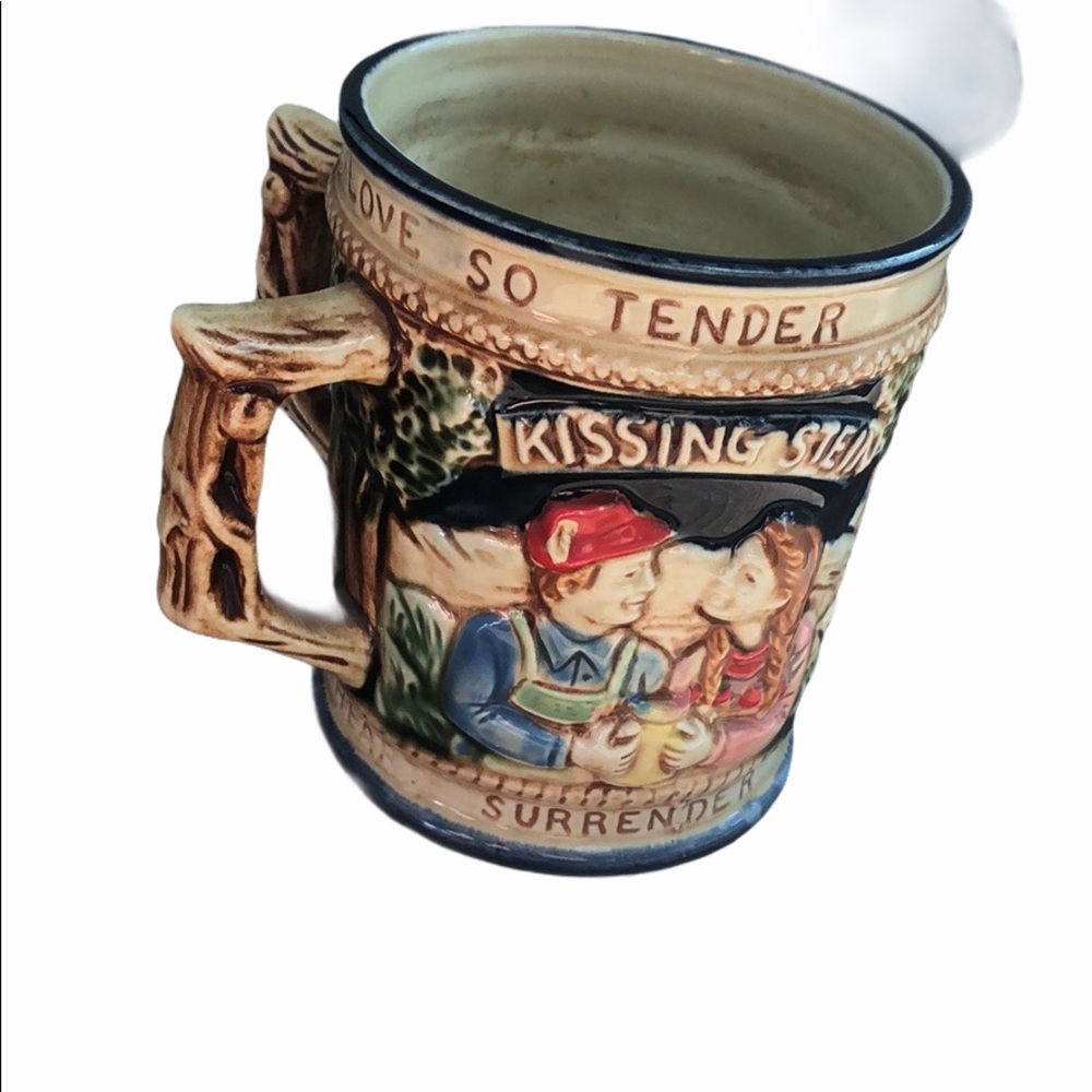 Kissing Stein Vintage Lego Japan Beer Stein